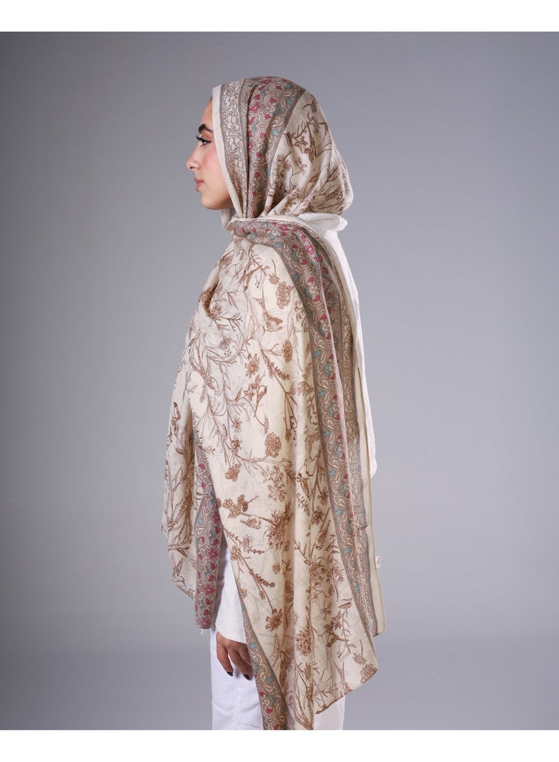 Lavezzi Floral Modal Hijab – Soft Breathable Long Scarf for Women – Lightweight Modest Fashion Headscarf – Elegant Everyday Hijab Shawl (1) - Image 1